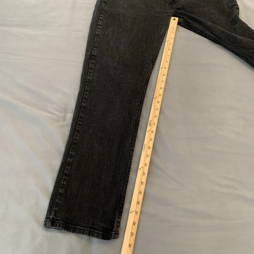 Levis 514‎ Jeans Mens 36x32 Gray Charcoal Wash Straight Leg Stretch Denim Pants